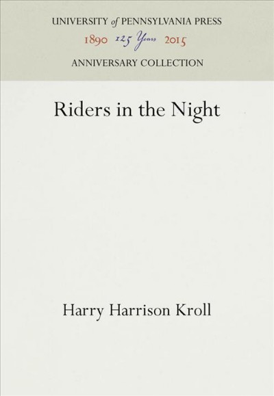Riders in the Night / Harry Harrison Kroll.