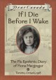 If I die before I wake : the flu epidemic diary of Fiona Macgregor  Cover Image